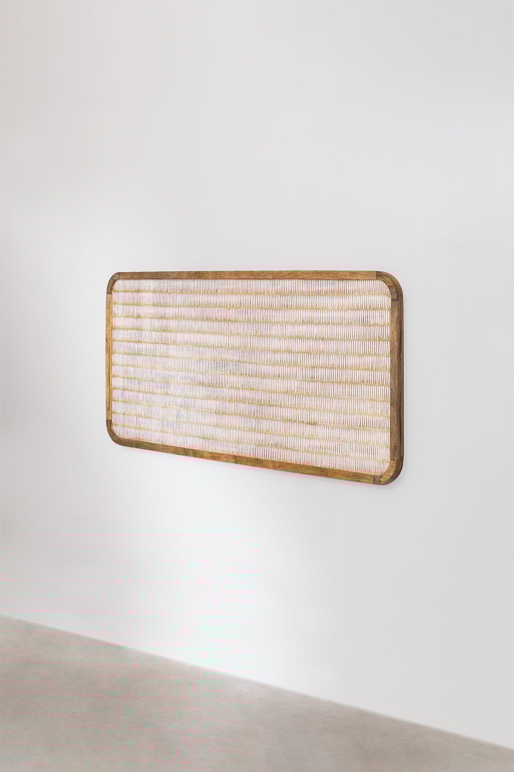 Tête de lit pour lit de 150 cm en bois de manguier Yulara, image de la galerie 4