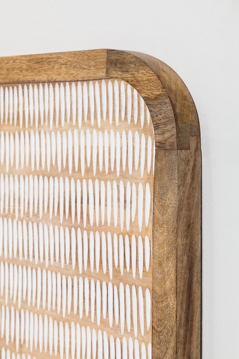 Tête de lit pour lit de 150 cm en bois de manguier Yulara, image de la galerie 5