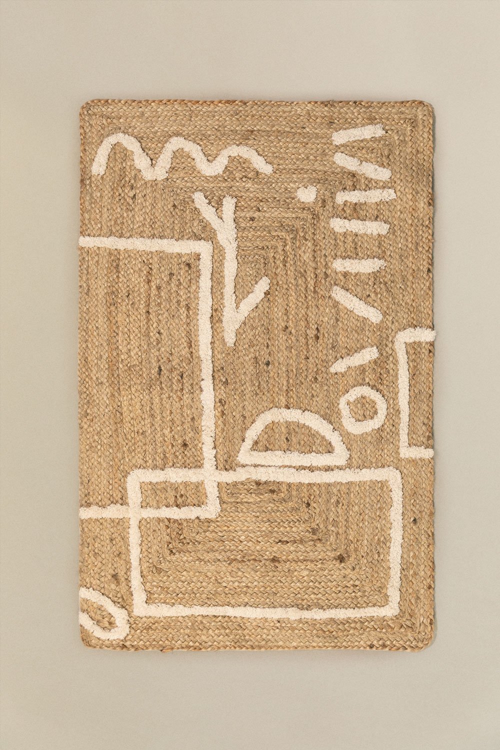 Tapis en jute et coton (112x71 cm) Dudle, image de la galerie 1