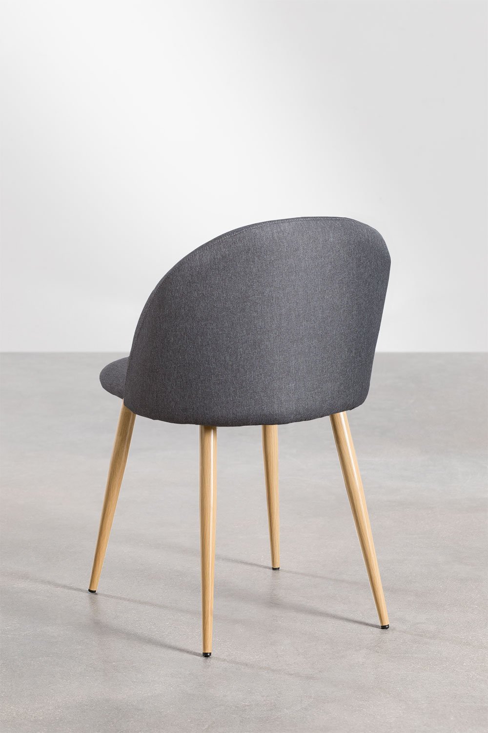 Chaise de salle à manger rembourrée et en acier Kana, image de la galerie 3