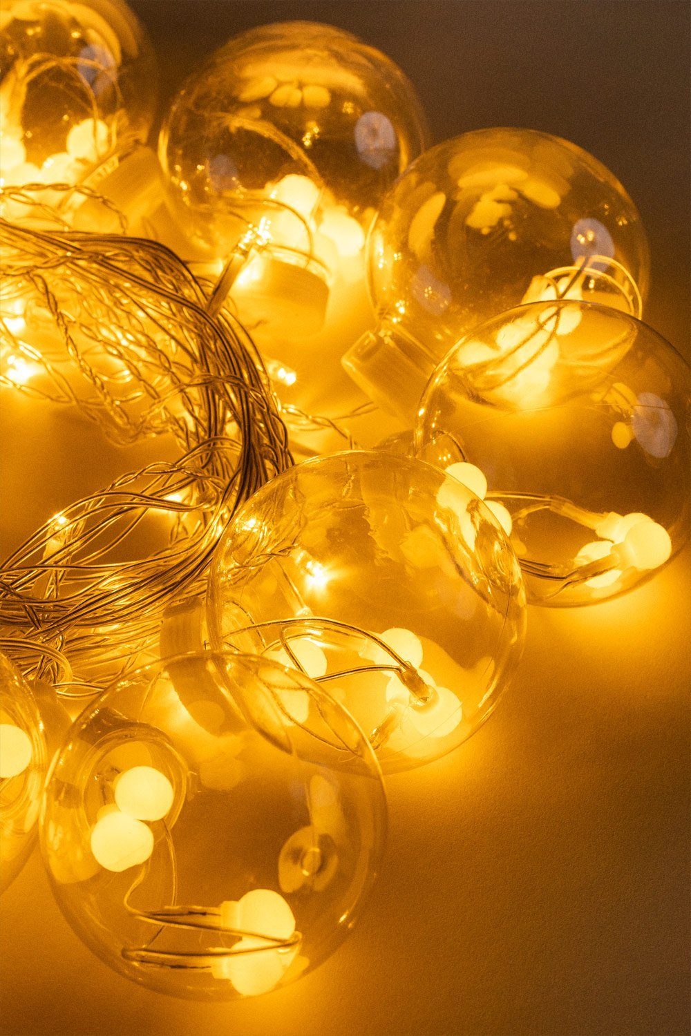 Rideau LED lumineux avec boules (4,70 m) Biro - SKLUM