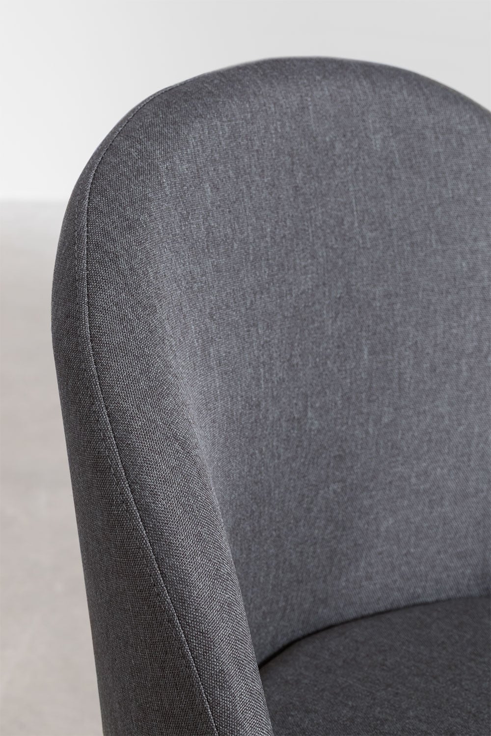 Pack de 2 chaises de salle à manger rembourrées et en acier Kana, image de la galerie 4