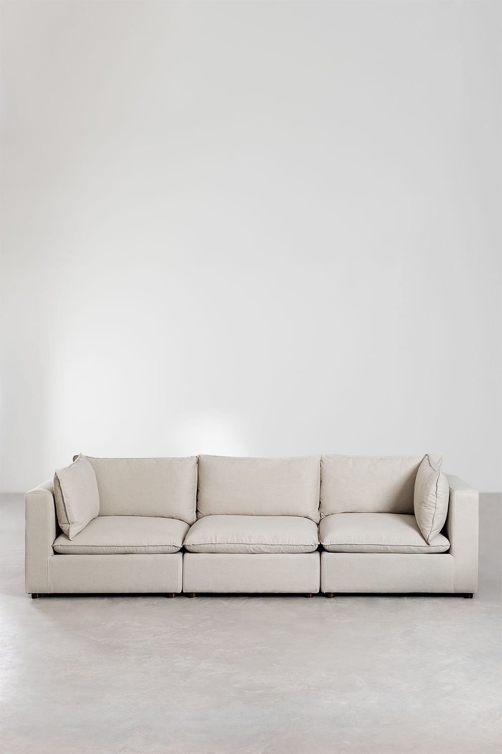 Canapé modulaire 3 pièces de style Estefan avec accoudoirs, image de la galerie 4