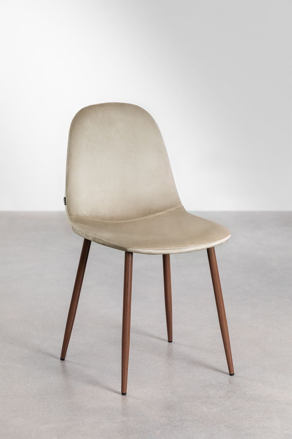 Chaise de salle à manger en velours Glamm, image de la galerie 2