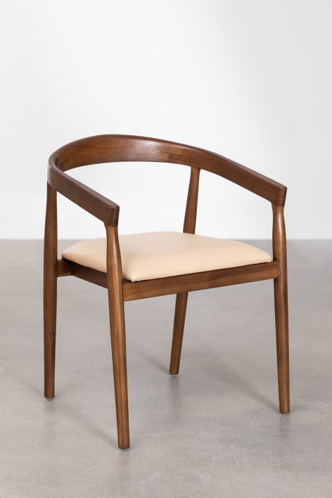 Pack de 2 chaises de salle à manger en cuir Visby