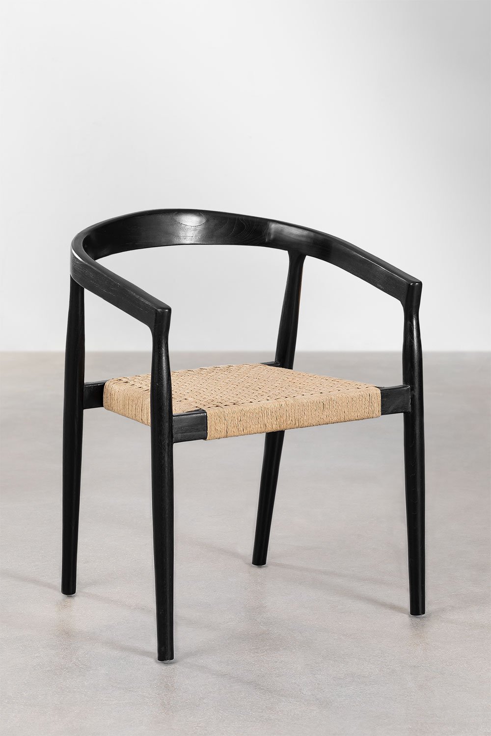 Pack de 2 chaises de salle à manger en bois de teck Visby Design SKLUM