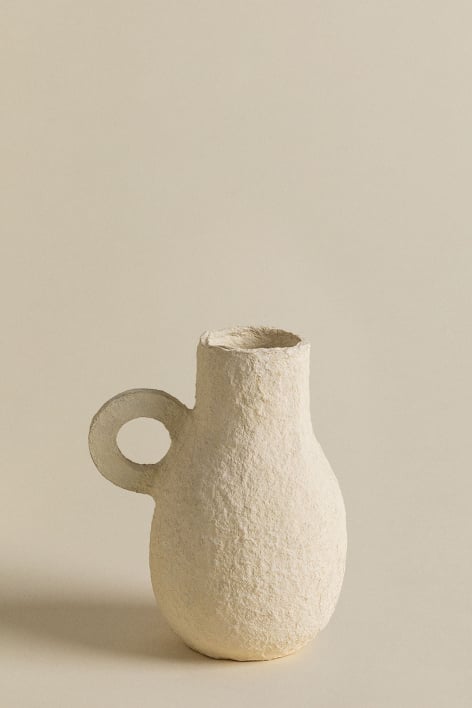 Vase décoratif fait main en papier mâché Delores