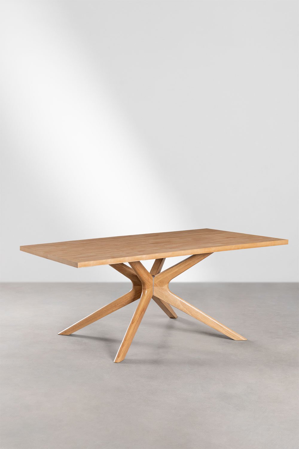 Table de salle à manger rectangulaire en bois (180x90 cm) Arnaiz, image de la galerie 2