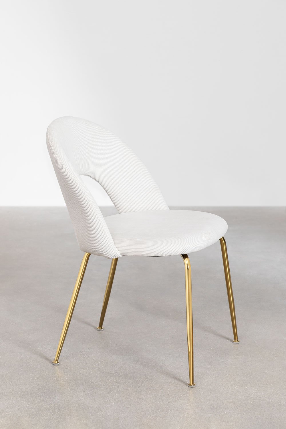 Pack de 4 chaises de salle à manger en velours Glorys    RECONFI, image de la galerie 3