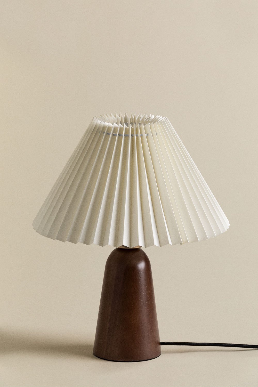 Lampe de table en bois Jeremaia, image de la galerie 3