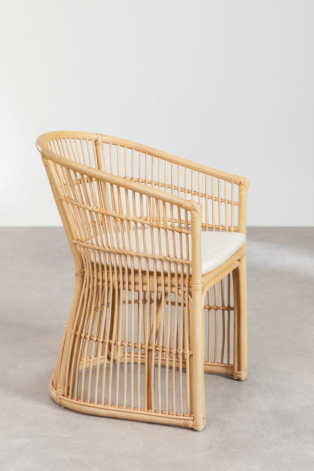 Chaise de salle à manger en rotin Izabal, image de la galerie 2