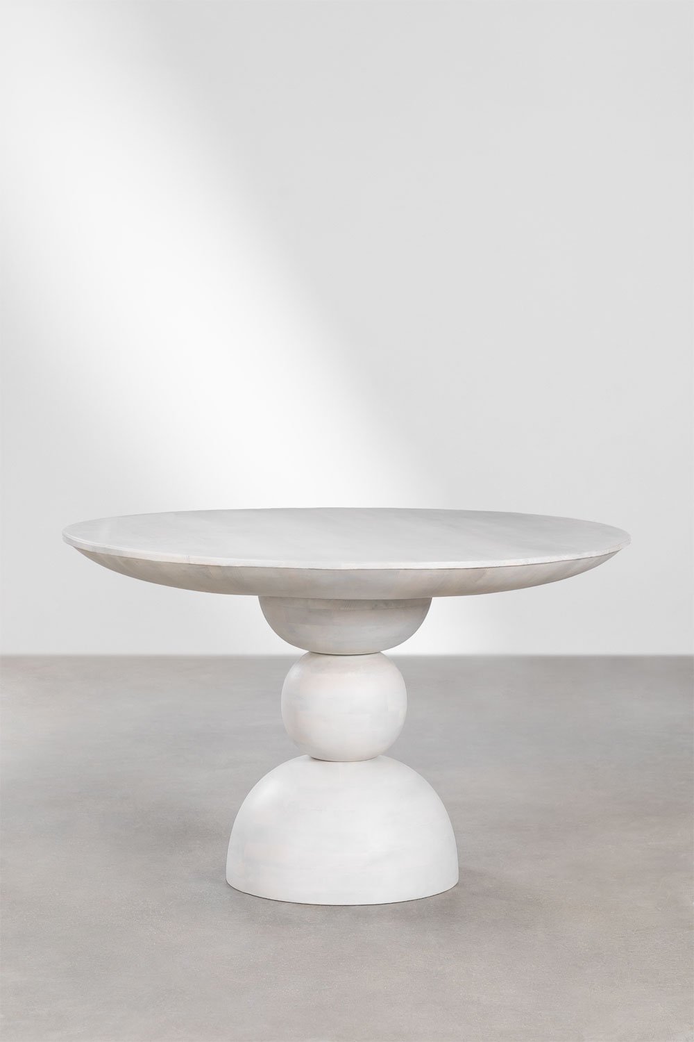 Table à Manger en Bois de Manguier (Ø120 cm) Betsabe, image de la galerie 2