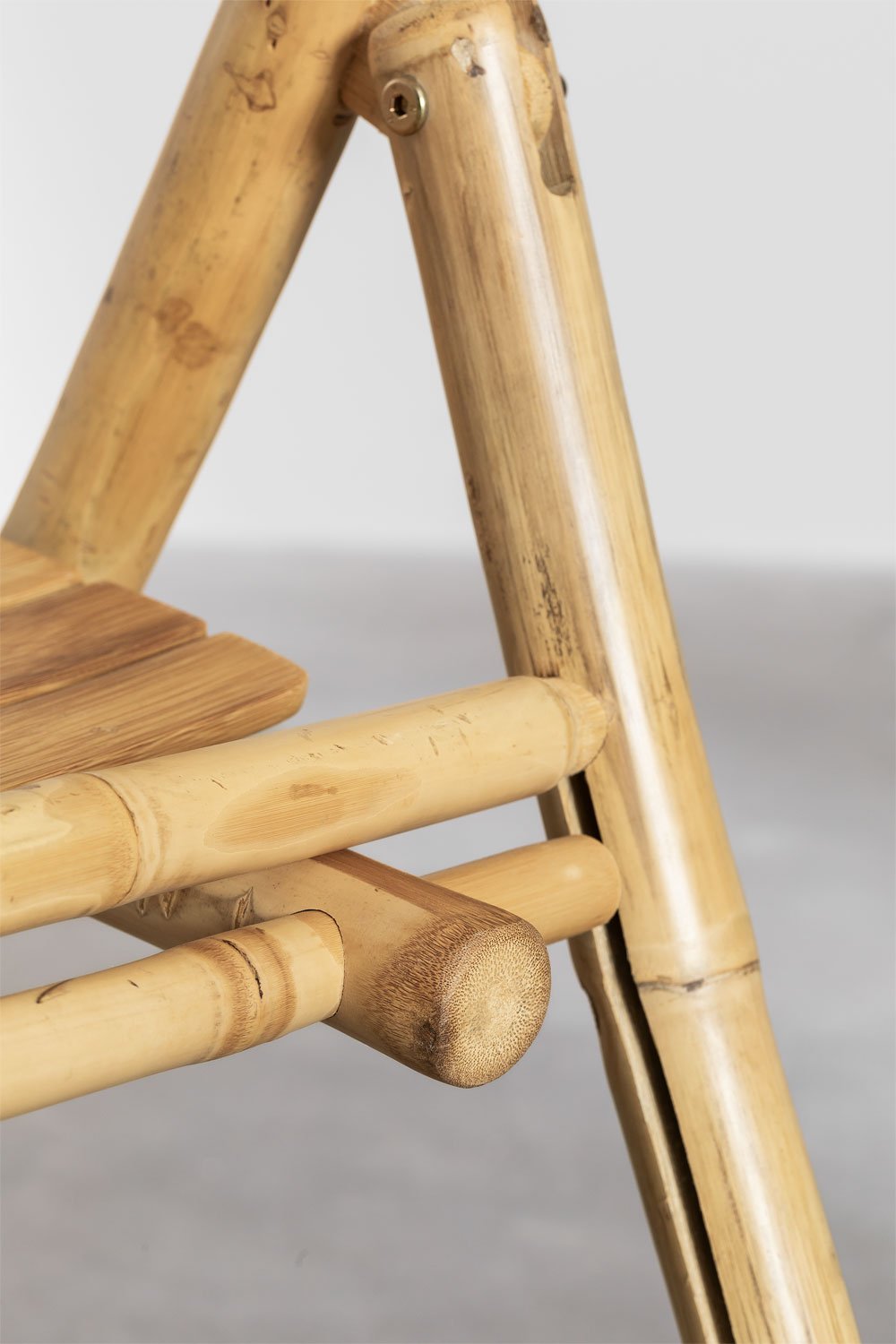 Pack de 2 chaises de salle à manger pliantes en bambou Nelida, image de la galerie 7