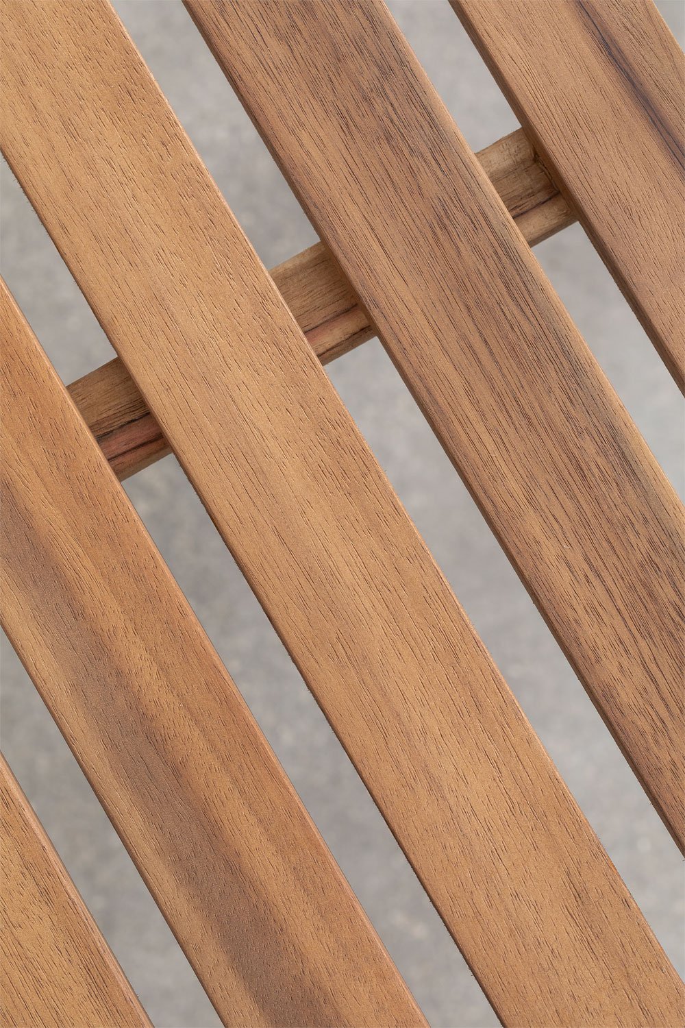 Pack de 4 chaises de jardin empilables en acier et bois d'acacia Artus, image de la galerie 8