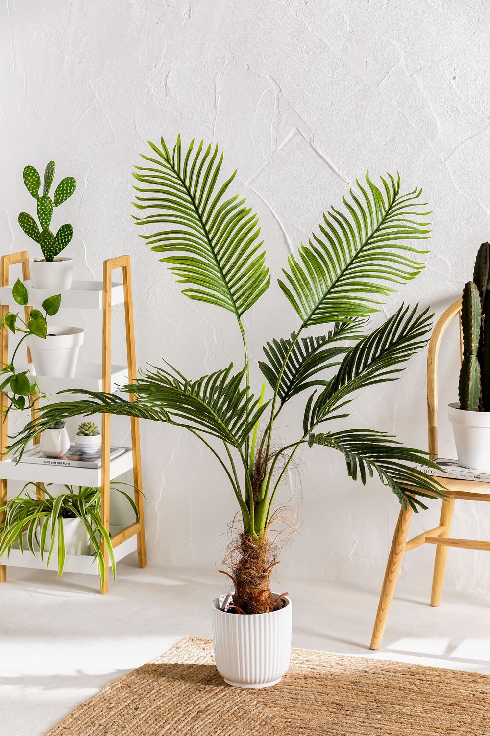 Plante artificielle d'intérieur palmiers - 130cm Couleur vert