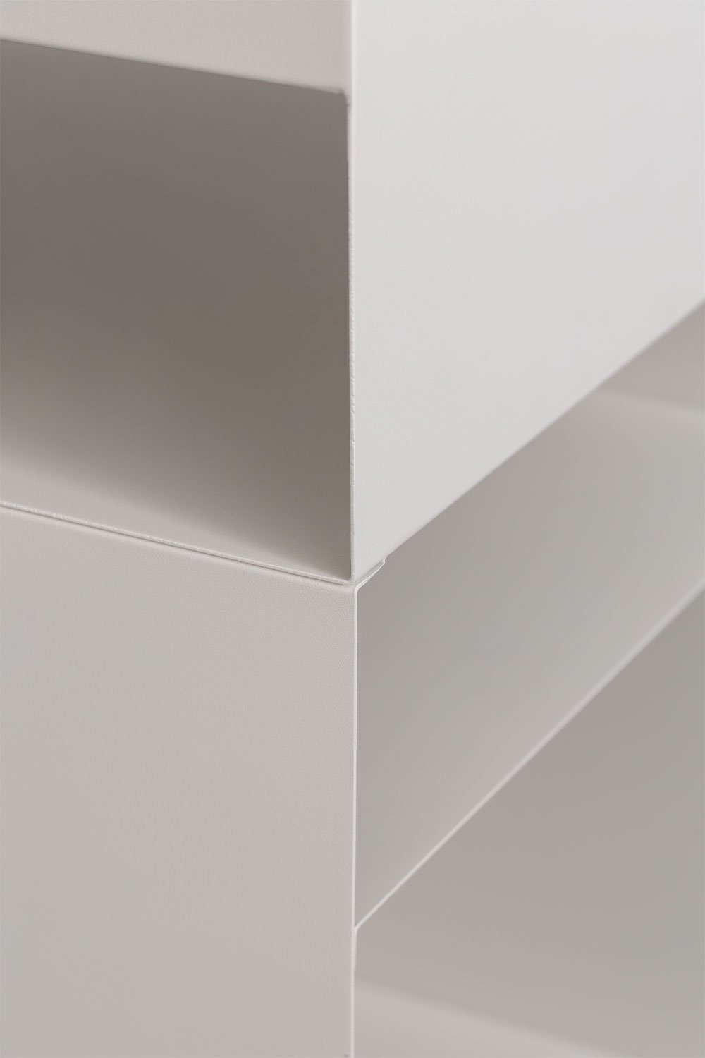 Table d'appoint carrée 35x35 cm avec roulettes et étagères en acier Rodgers, image de la galerie 7