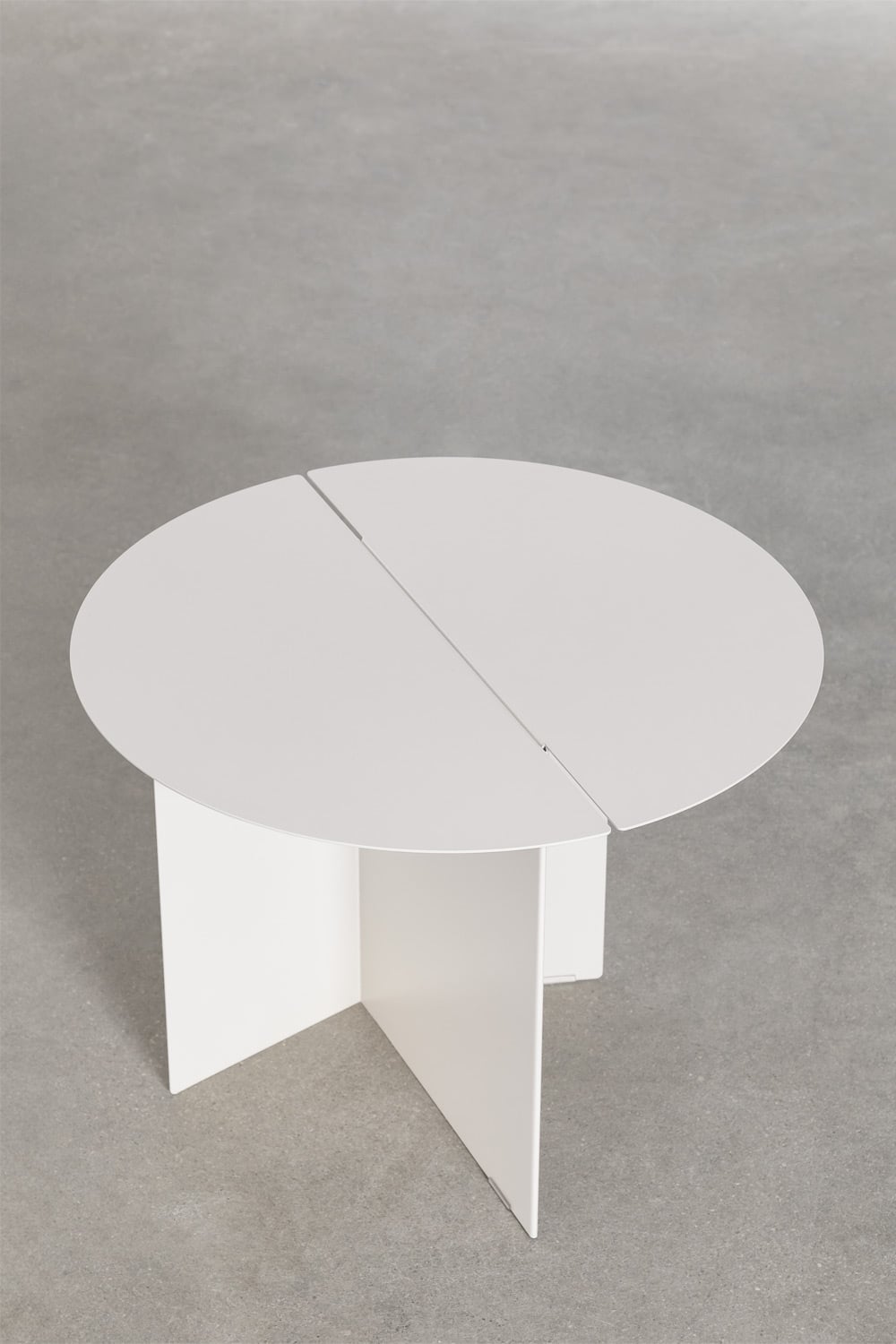 Table d'appoint ronde en acier Gromit, image de la galerie 3