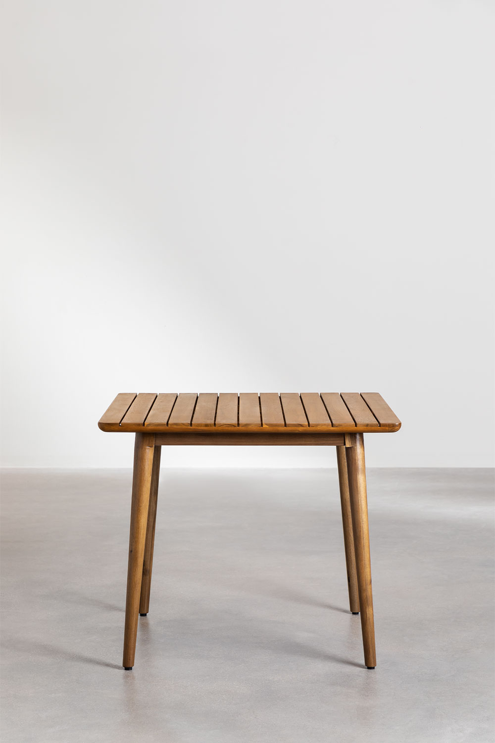 Table De Jardin Resol Noa 90x90cm | Plastique Résistant UV - Sable/Blanc