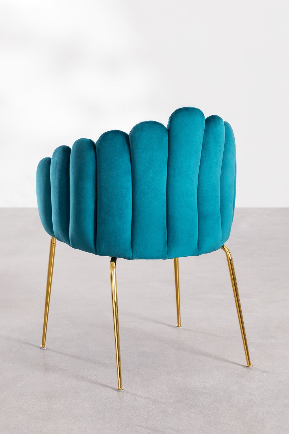 Lot de 4 chaises de salle à manger en velours Markina , image de la galerie 3