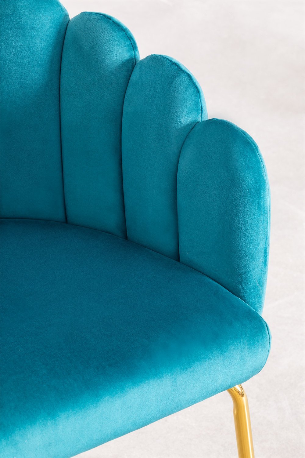 Lot de 4 chaises de salle à manger en velours Markina , image de la galerie 5