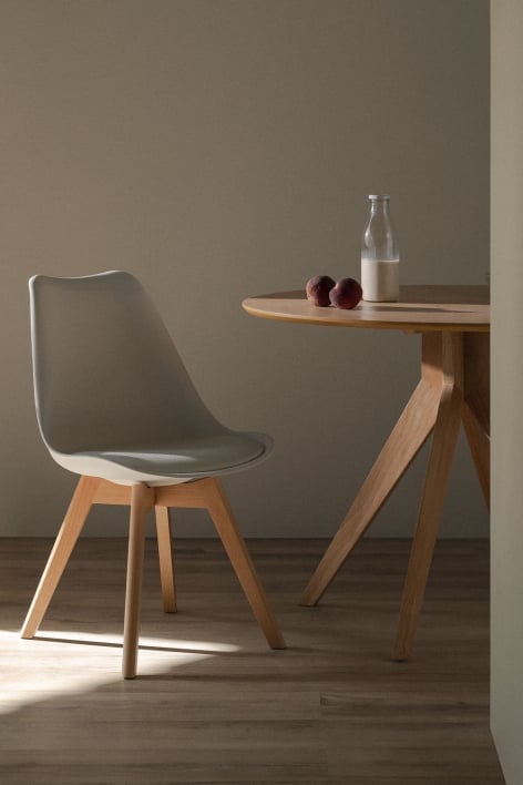 Chaise de salle à manger nordique - Gris Clair