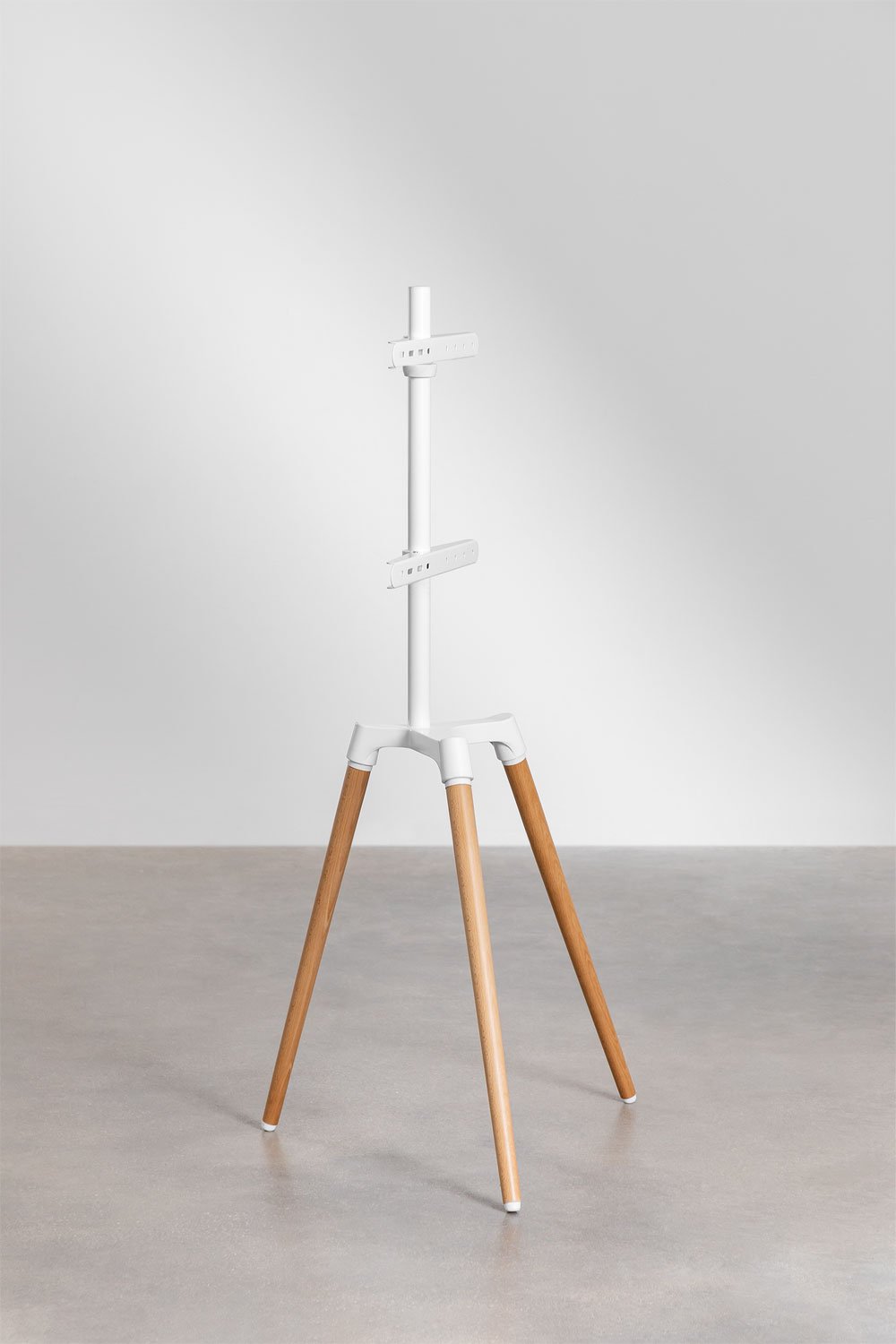 Support trépied TV Rouben en acier et bois, image de la galerie 3