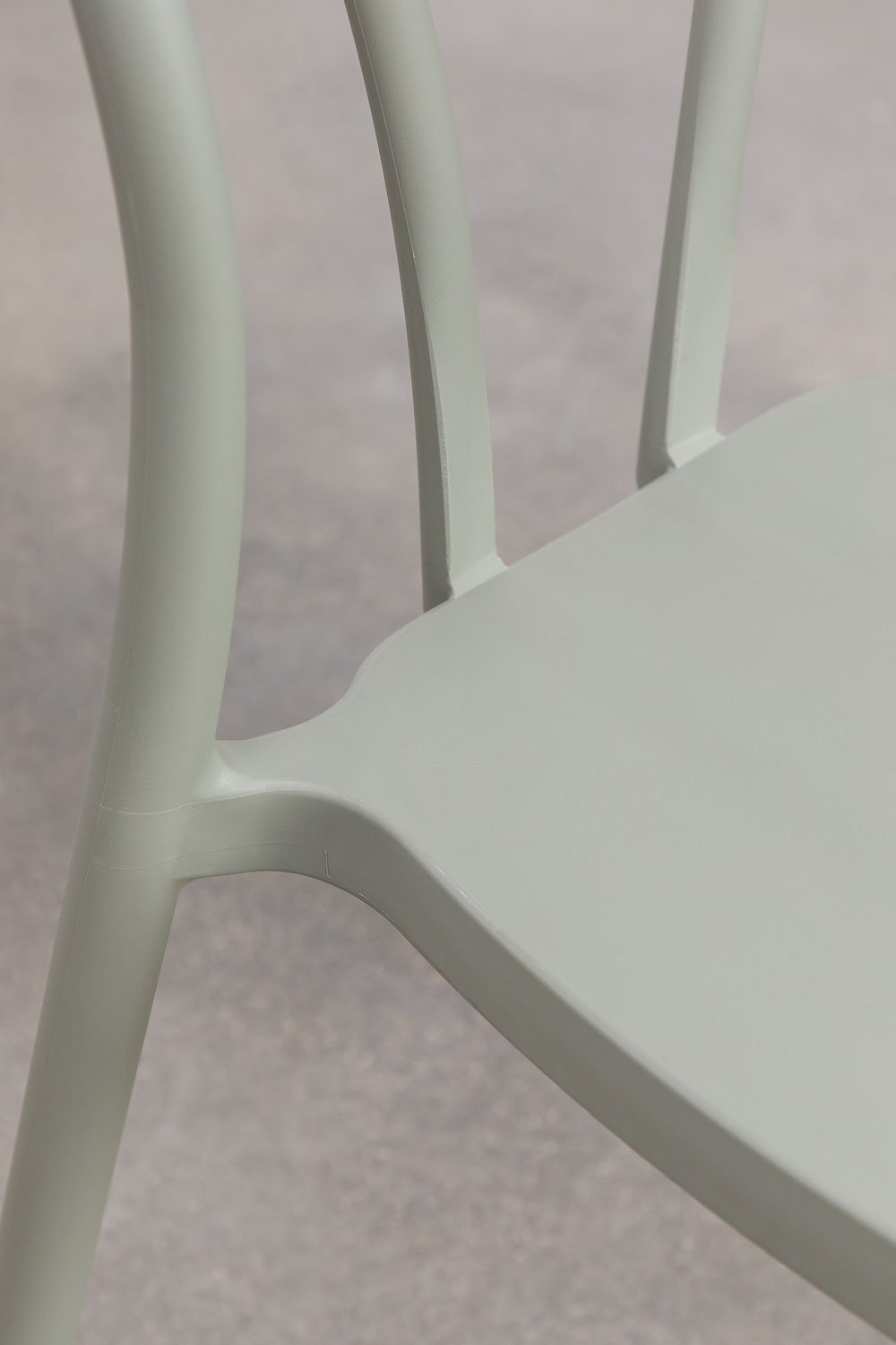 Pack de 4 chaises de jardin empilables en polypropylène Mizzi, image de la galerie 6