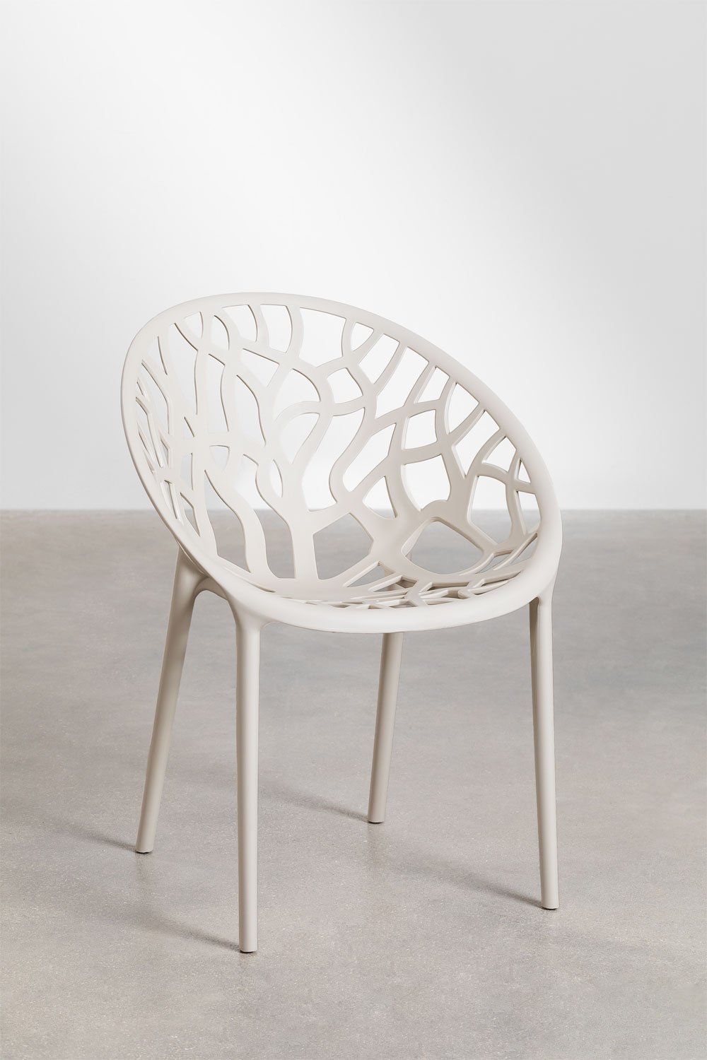 Lot de 2 chaises de salle à manger empilables en polypropylène Ores, image de la galerie 2