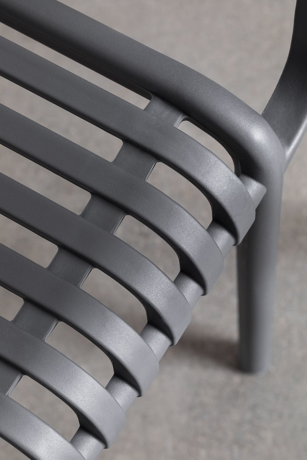 Lot de 2 chaises de jardin Wendell en polypropylène avec accoudoirs, image de la galerie 7
