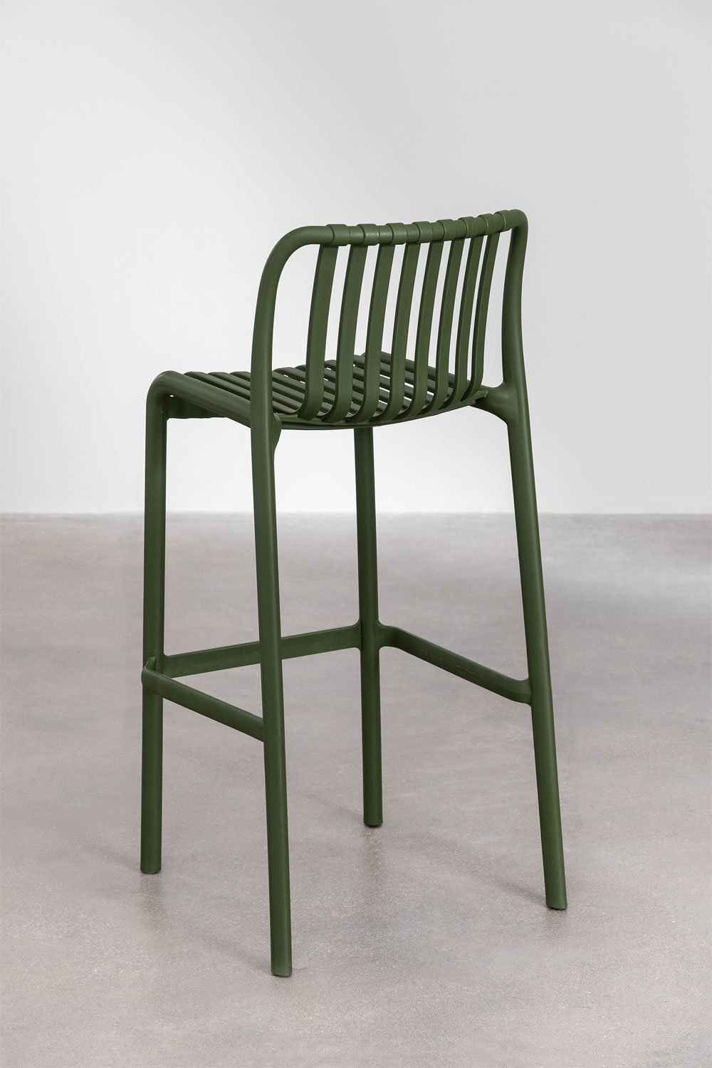 Tabouret de jardin empilable en polypropylène Wendell, image de la galerie 3