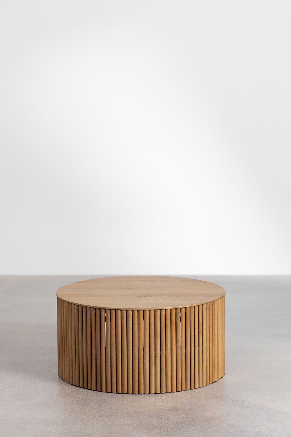 Table basse ronde en bois (Ø75 cm) Belmira, image de la galerie 2