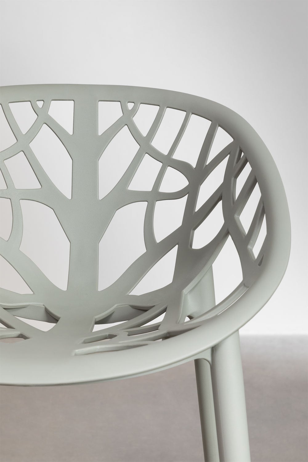 Lot de 2 tabourets hauts de jardin 65 cm en polypropylène vert kaki Ores, image de la galerie 6