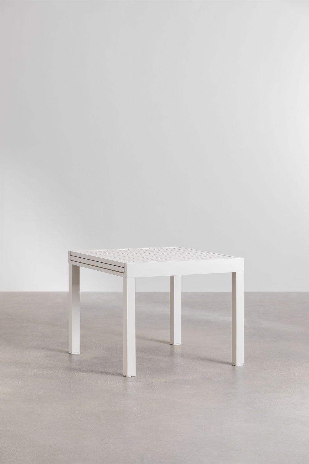 Table de jardin extensible rectangulaire en aluminium (90-180x90 cm) Starmi, image de la galerie 1