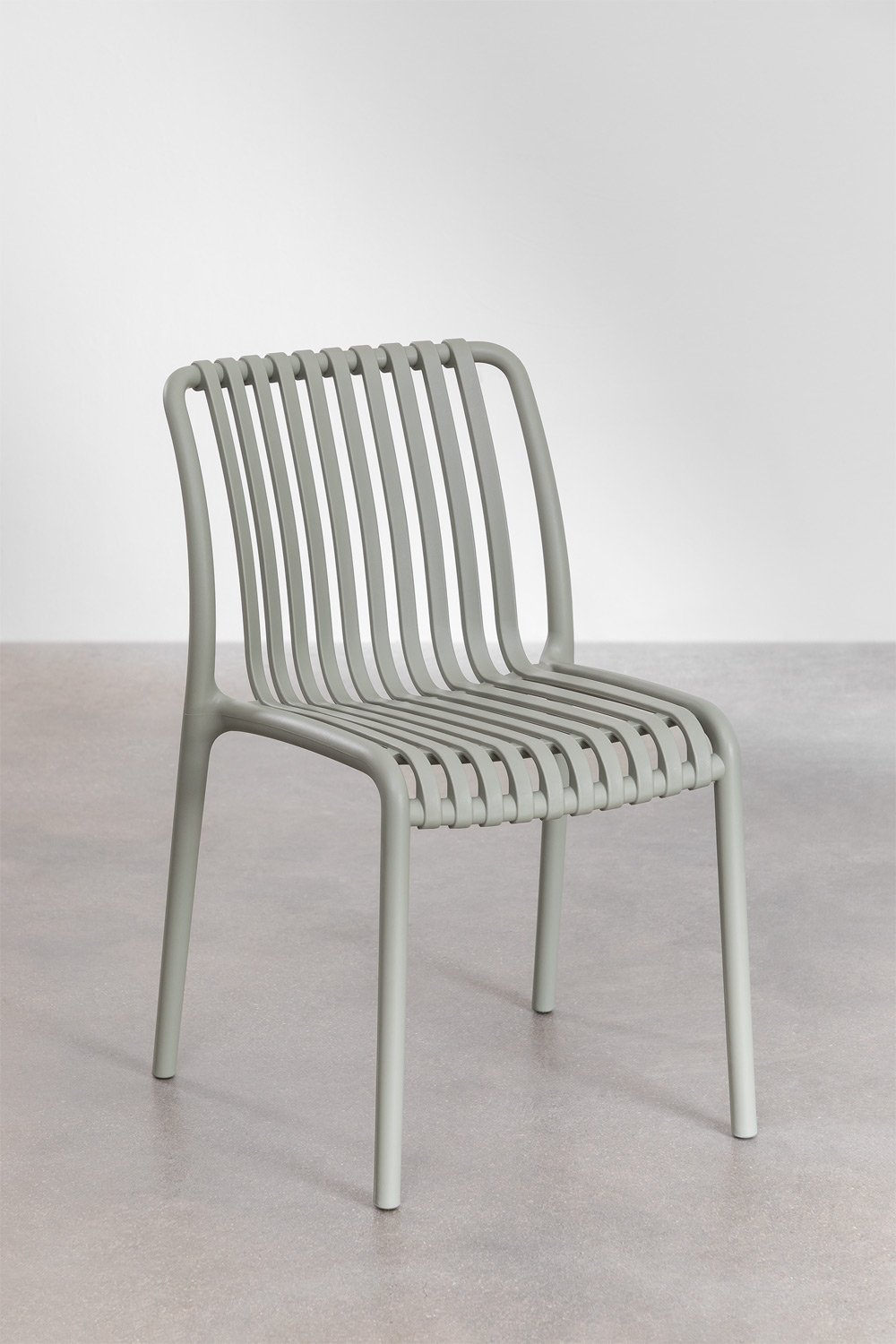 Pack de 4 chaises de salle à manger empilables en polypropylène Wendell, image de la galerie 1