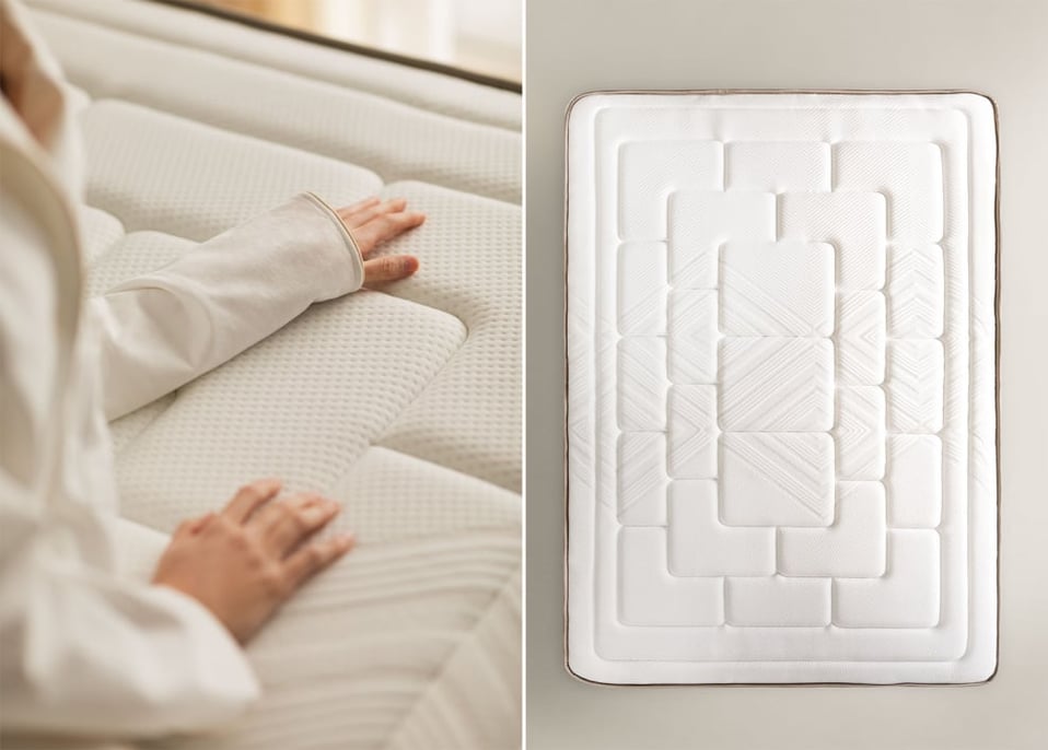 Matelas à ressorts ensachés 160x200 cm Benoite