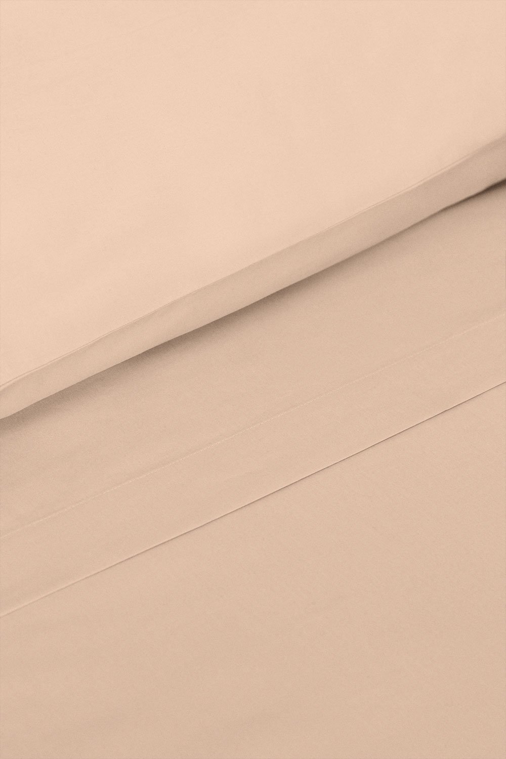 Drap plat en coton percale 180 fils pour lit 90 cm Agassi, image de la galerie 2