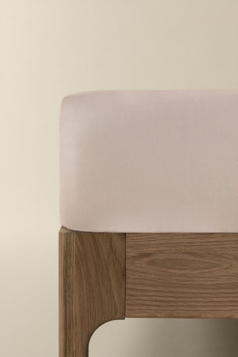 Drap-housse en percale de coton 180 fils Lesia