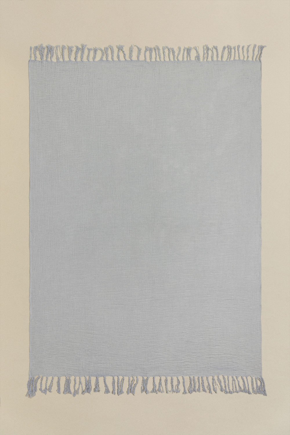 Couverture à carreaux en gaze de coton (170x130 cm) Eloi , image de la galerie 1