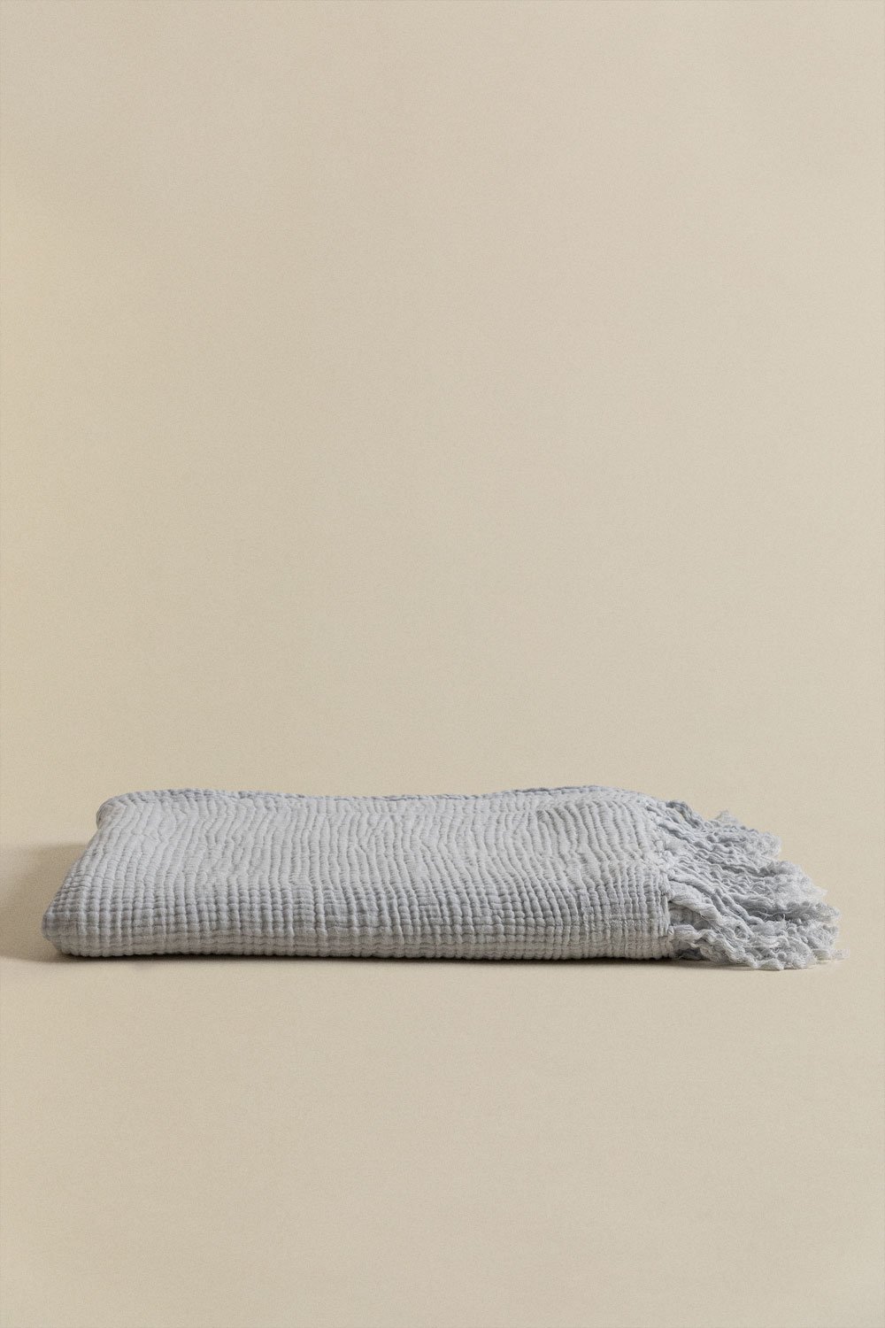 Couverture à carreaux en mousseline de coton (185x125 cm) Eloi, image de la galerie 3