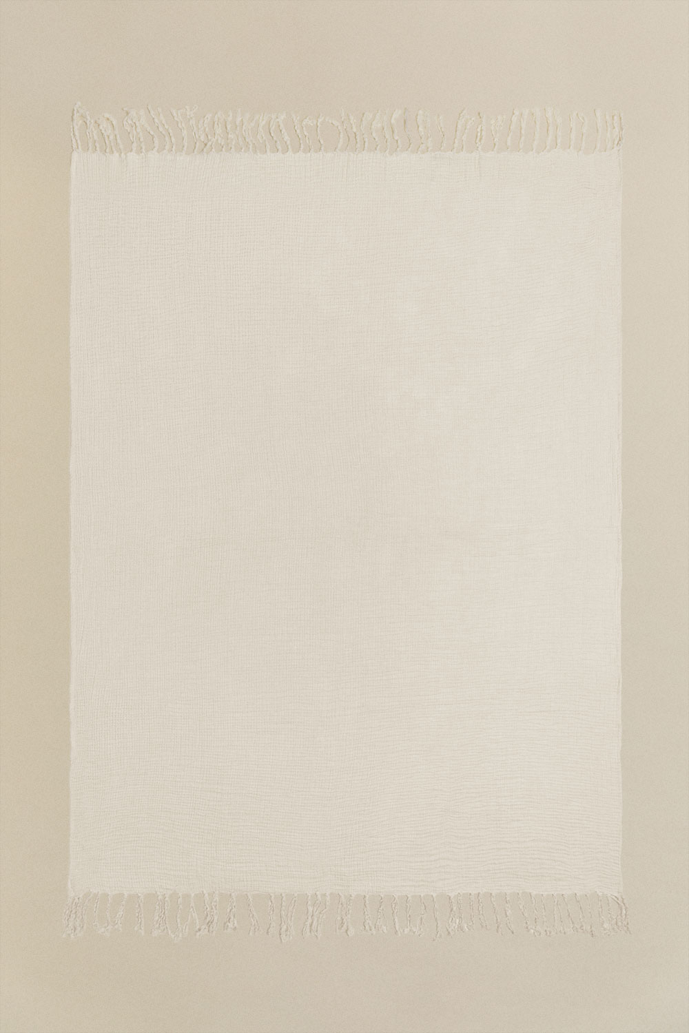 sklum Couverture à carreaux en mousseline de coton (185x125 cm) Eloi