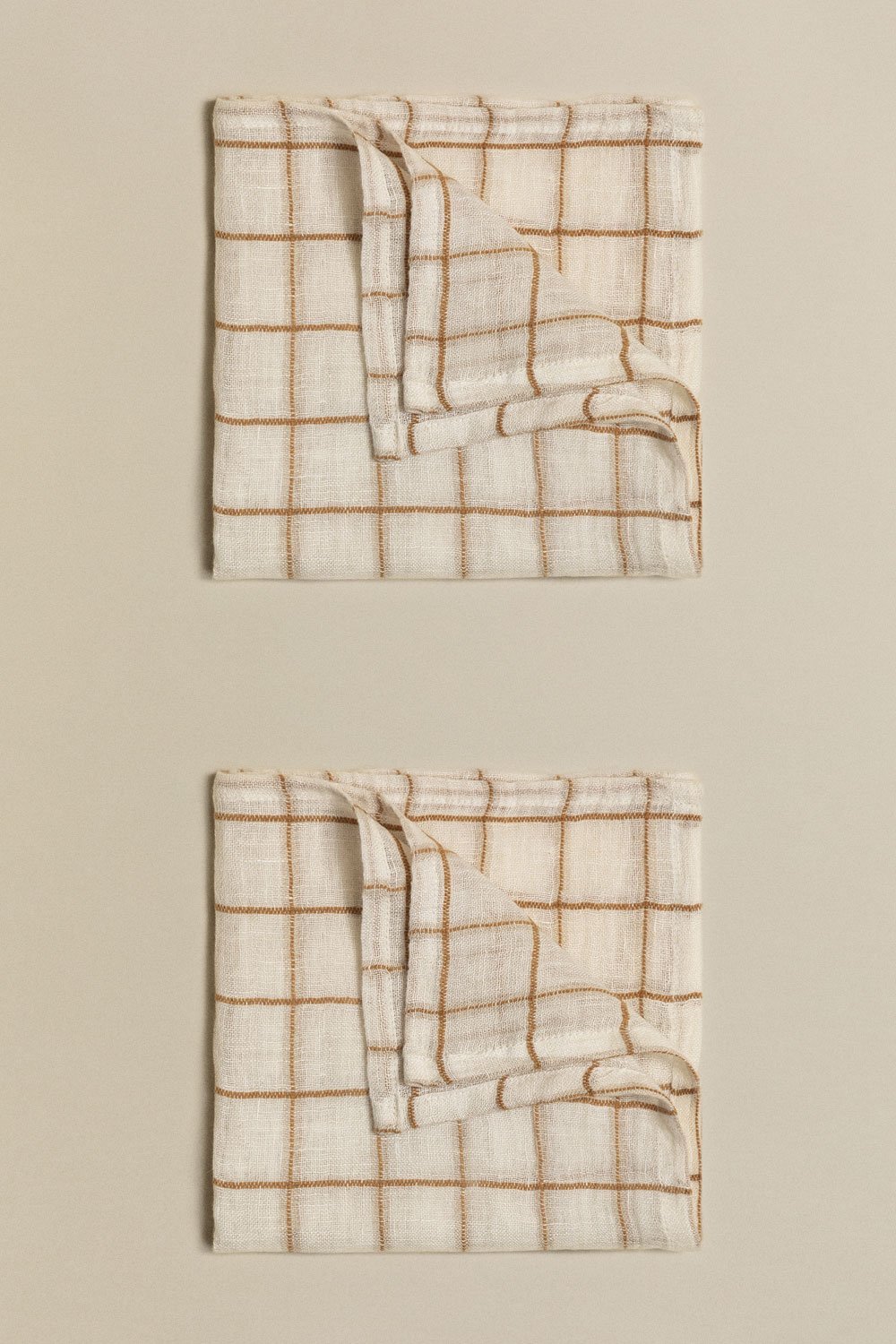 Lot de 2 serviettes en coton Vernilen, image de la galerie 2