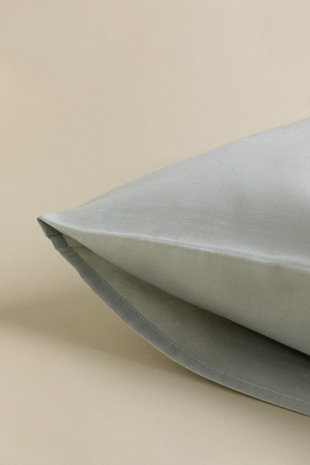 Taie d'oreiller en percale de coton 180 fils Agassi, image de la galerie 4