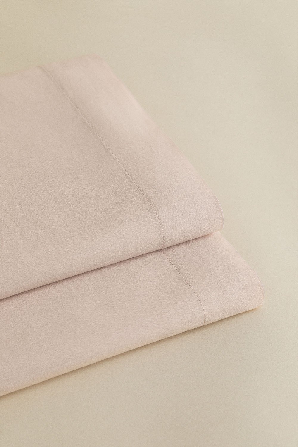 Drap plat en percale de coton 180 fils Lesia, image de la galerie 1