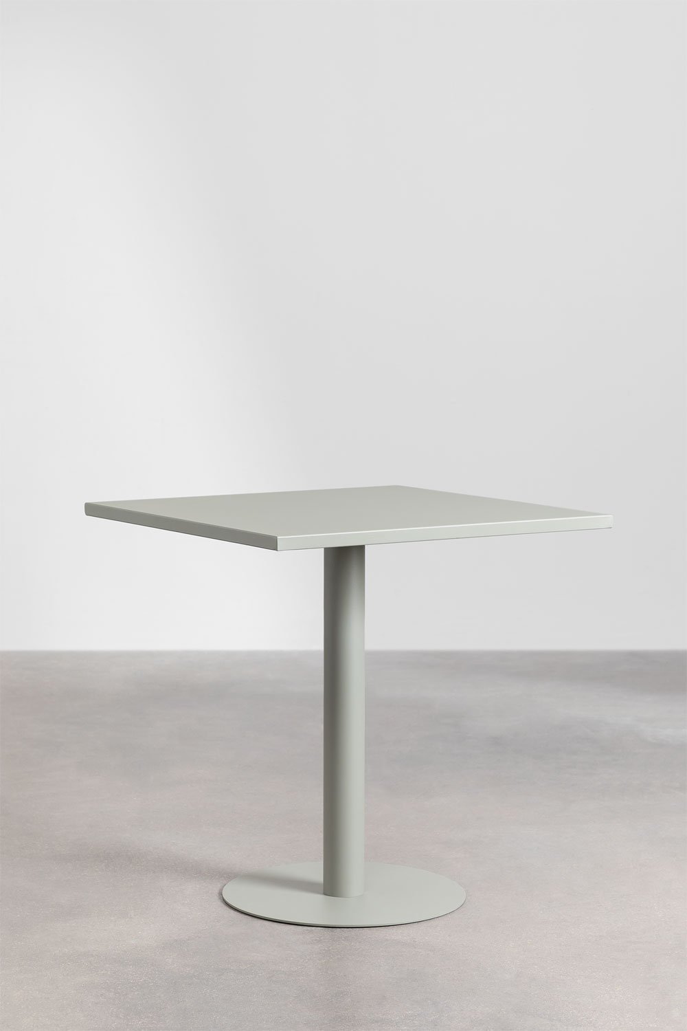Table de jardin carrée 70x70 cm en métal Mizzi, image de la galerie 2