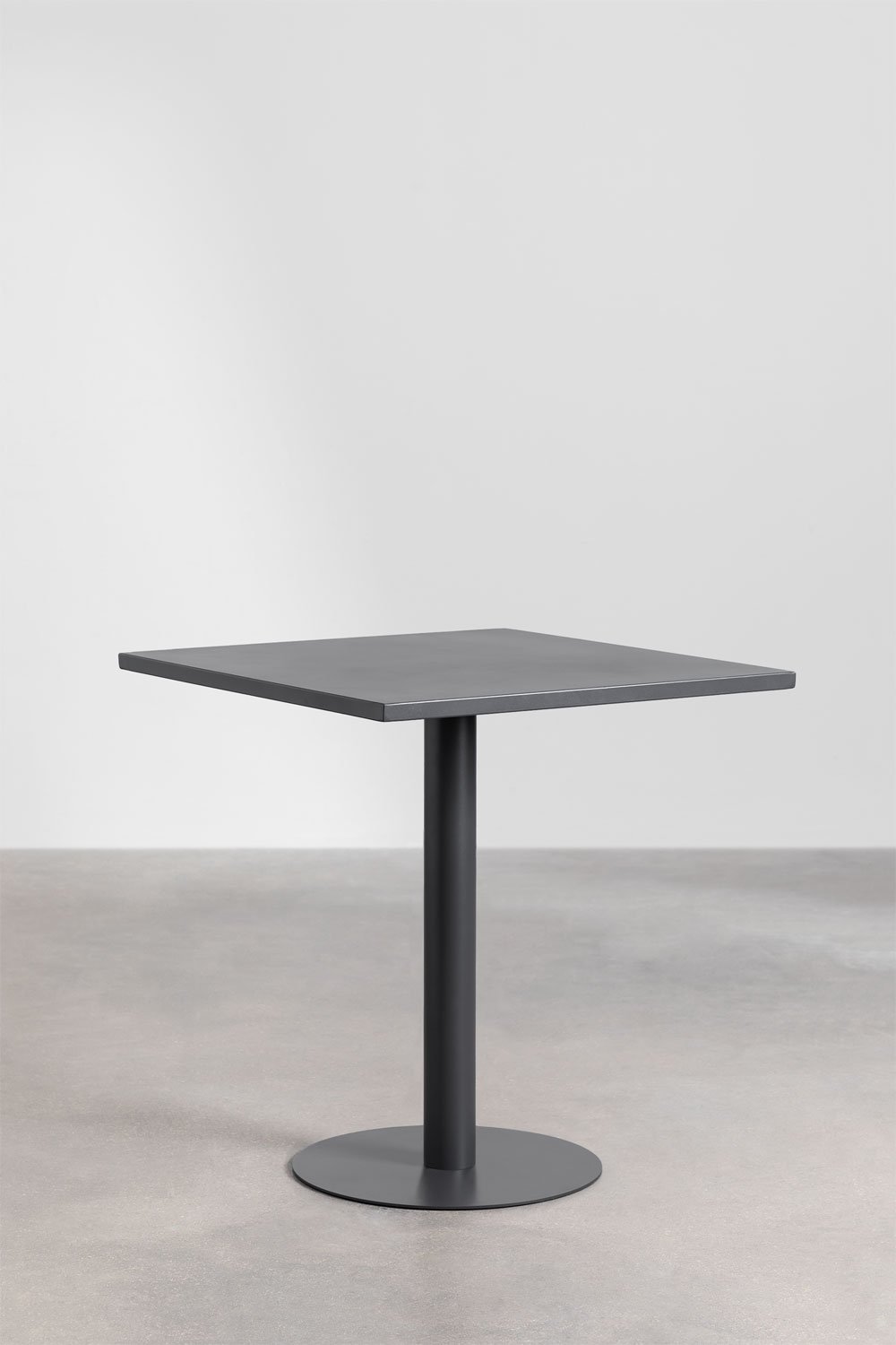 Table à manger carrée en métal (70x70 cm) Mizzi, image de la galerie 1