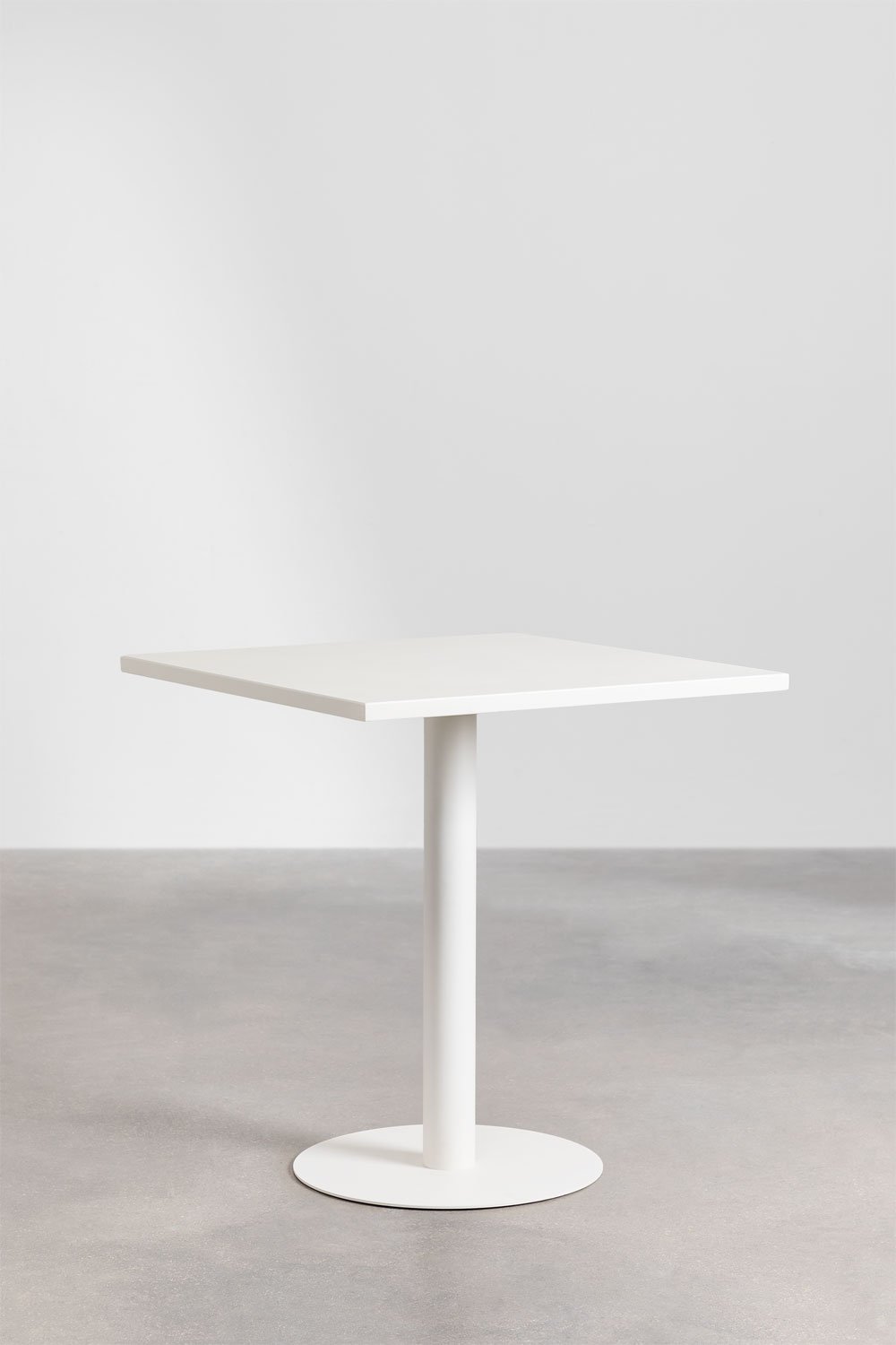 Table à manger carrée en métal (70x70 cm) Mizzi, image de la galerie 2