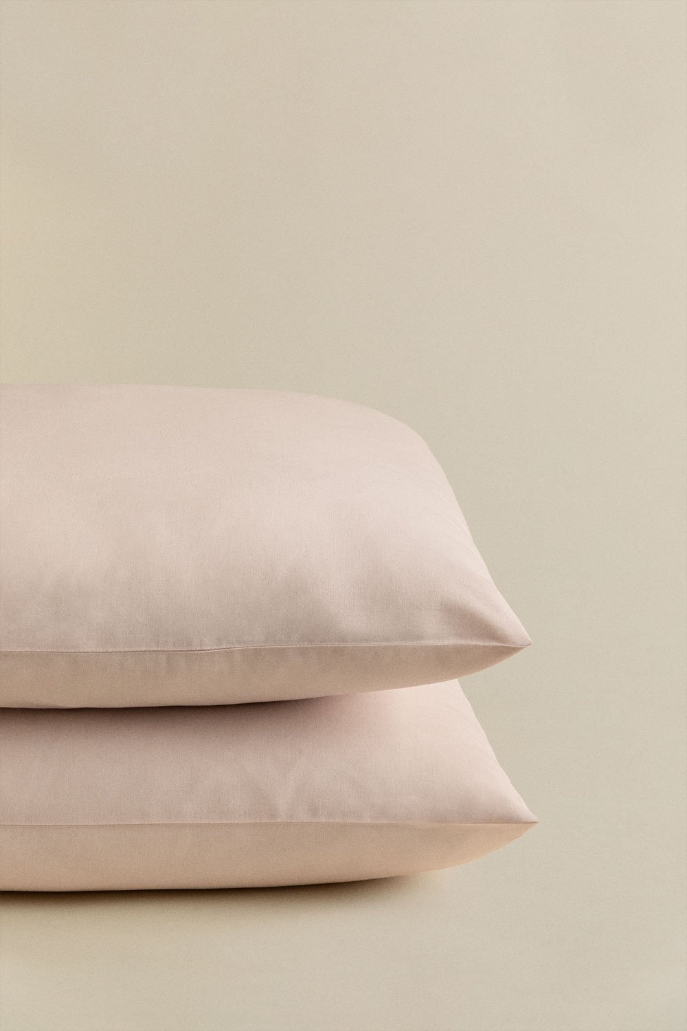 Lot de 2 taies d'oreiller en percale de coton Lesia 180 fils, image de la galerie 3