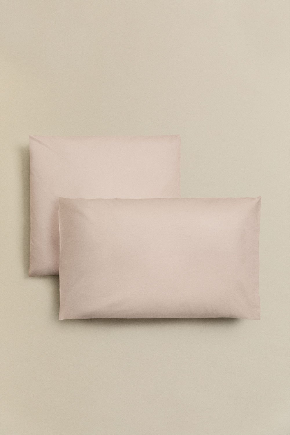 Lot de 2 taies d'oreiller en percale de coton Lesia 180 fils, image de la galerie 1