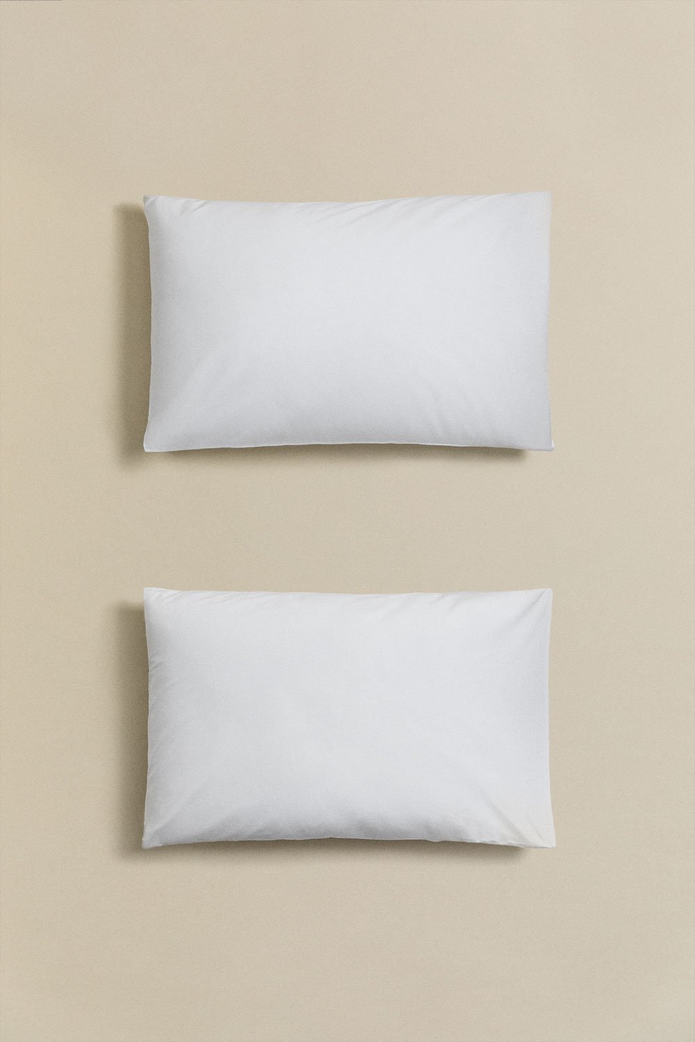 Lot de 2 taies d'oreiller en percale de coton Lesia 180 fils, image de la galerie 2