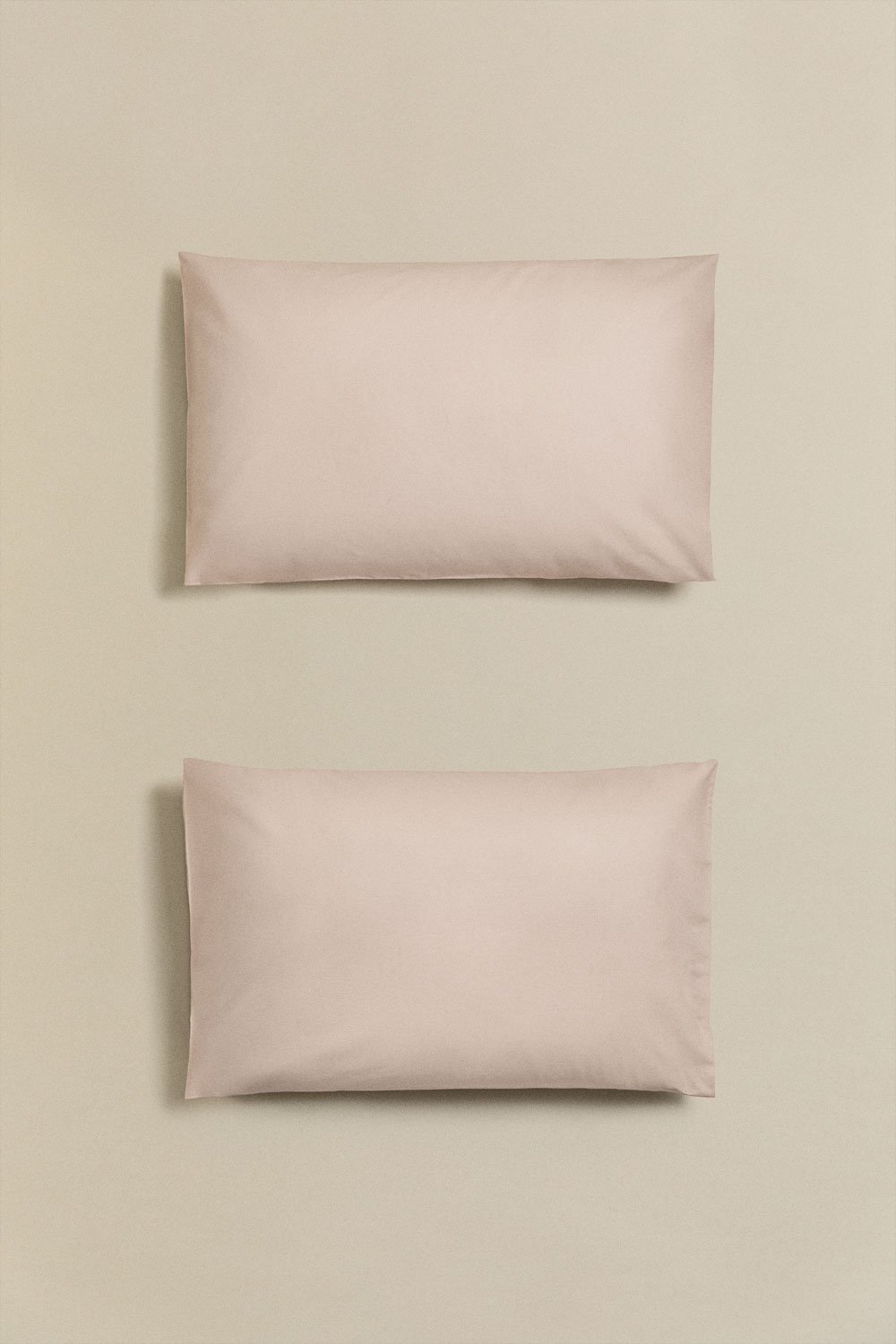 Lot de 2 taies d'oreiller en percale de coton Lesia 180 fils, image de la galerie 2